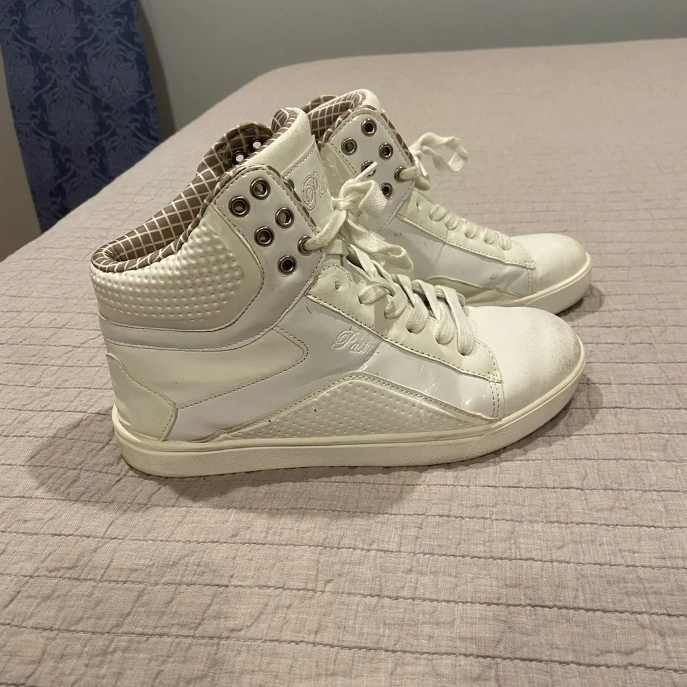 Pastry White High-Top Sneakers | Size 8 | Streetwear Athleisure